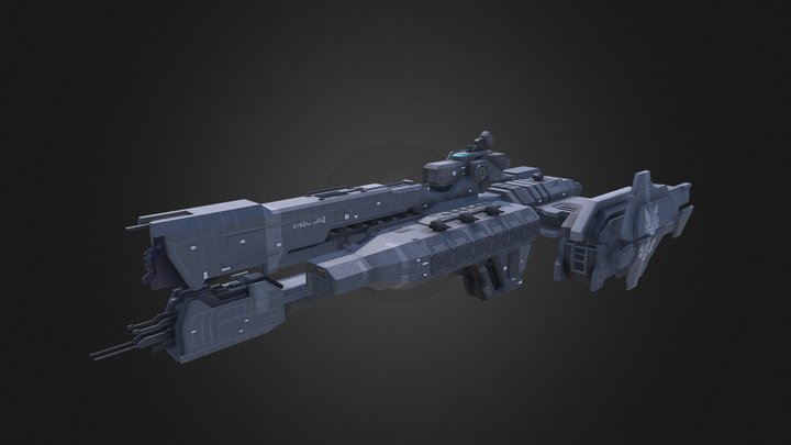 Frigate 3D Model