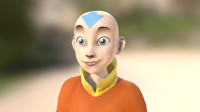 Aang, The last air bender 3D Model