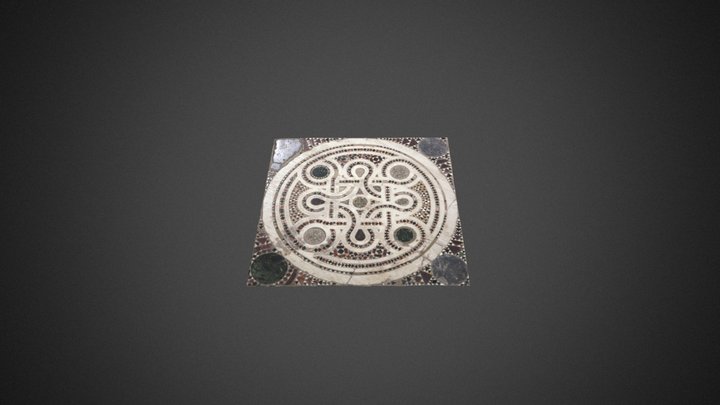 Detail of an opus sectile on the floor 3D Model