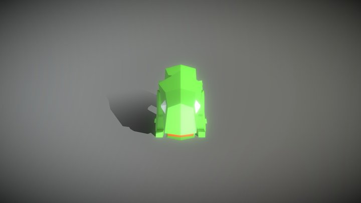 Lowpoly Animated Chamaleon Game Ready 3D Model