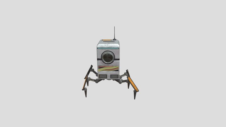 Robot Walk Cycle 3D Model