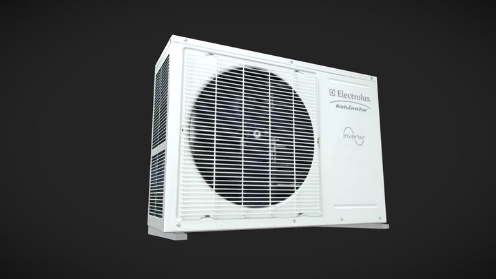 Low-Poly Air Conditioner - External Body 3D Model