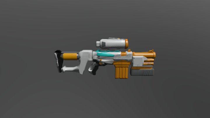 Tri Blast Nerf Gun 3D Model