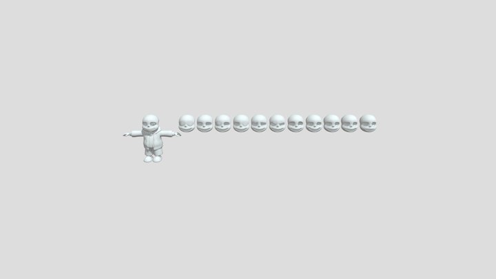 Sans_the_skeleton 3D Model