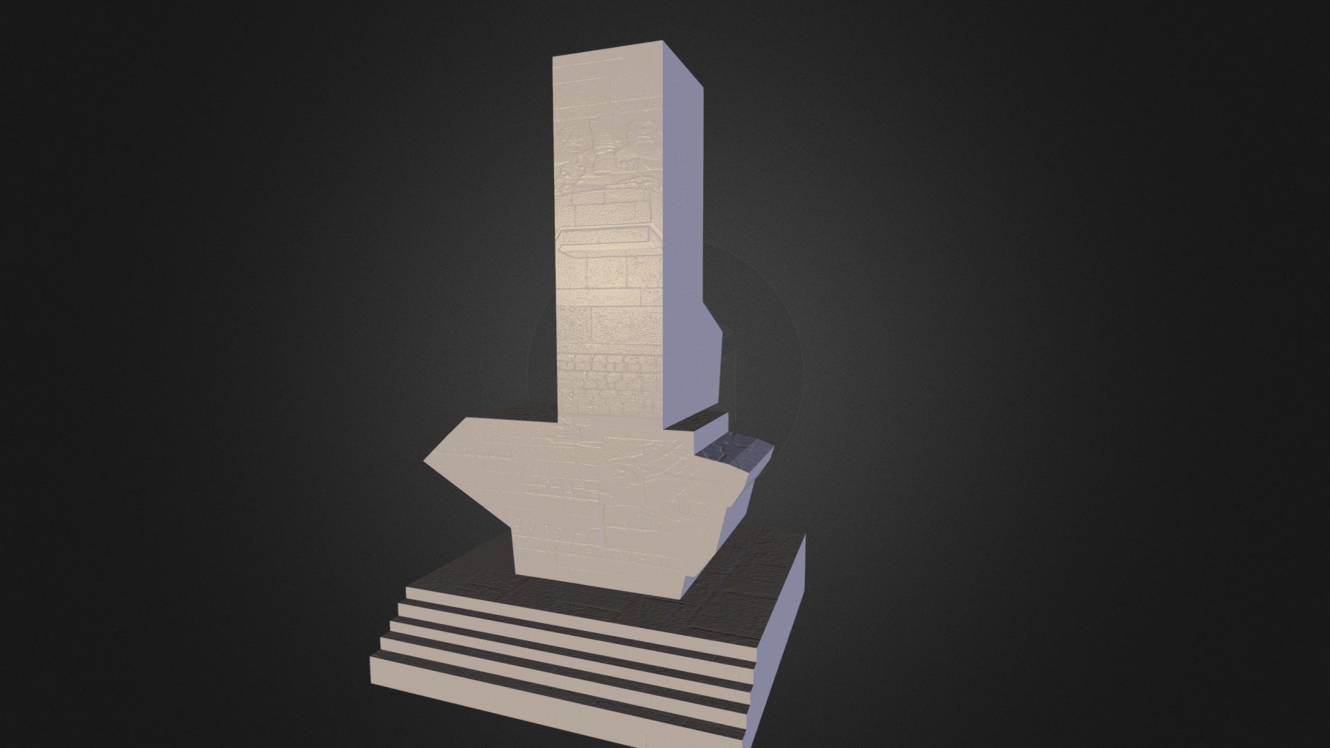 pomnik na westerplatte 3D