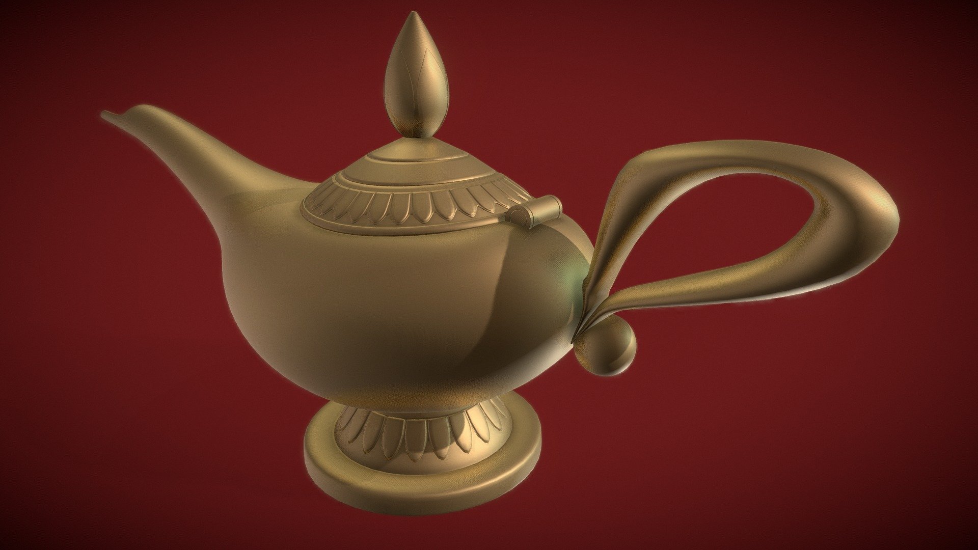 Archivo STL Lampara Aladdin con luz 🎲・Objeto imprimible en 3D para  descargar・Cults
