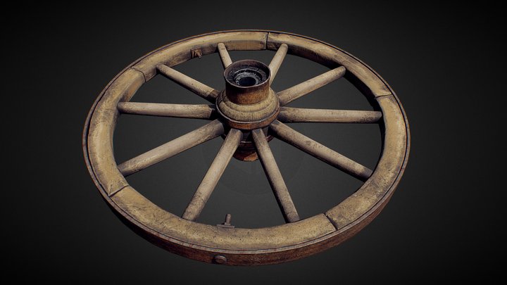 Carriage_Old_Wheel 3D Model