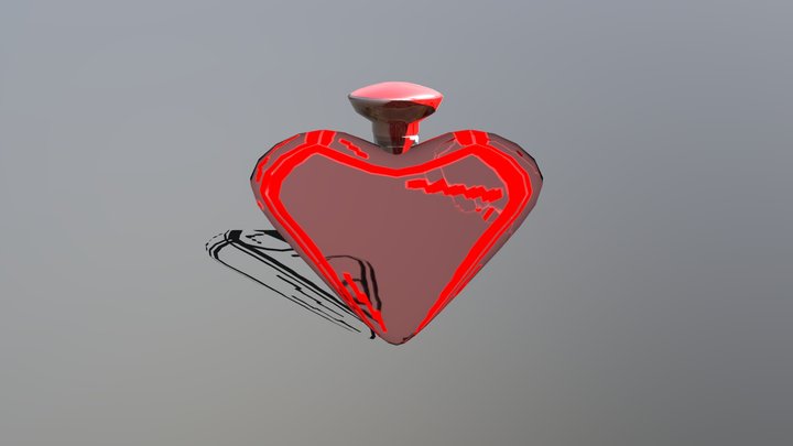 perfume coração 3D Model