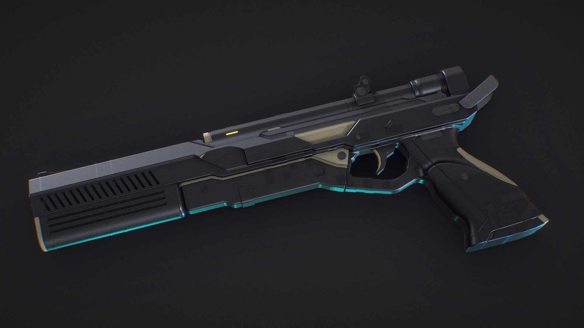 SCIFI Pistol Retro - Buy Royalty Free 3D model by re1monsen [8eee8f8 ...