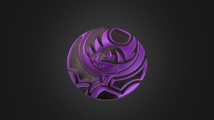 Lunala Coin 3D Model