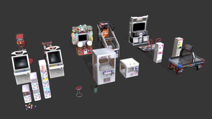 Arcade Shop Machine 3D Model