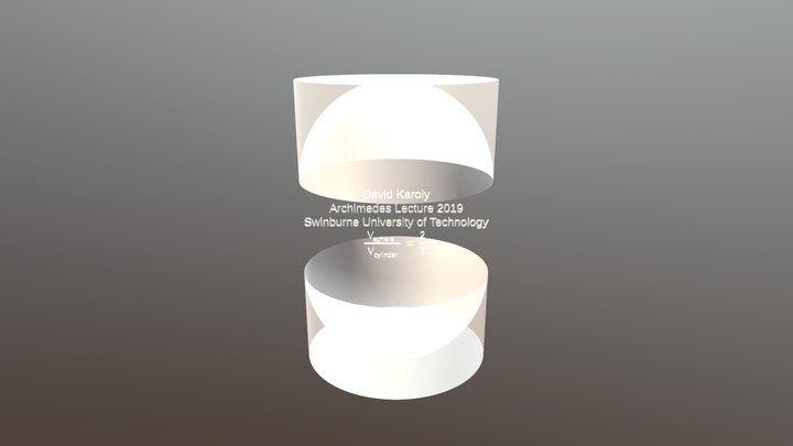 Archimedes Lecture memento - prototype 3D Model