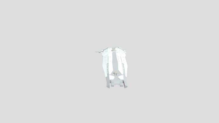 Hiigara AWE Class Battlecruiser 3D Model