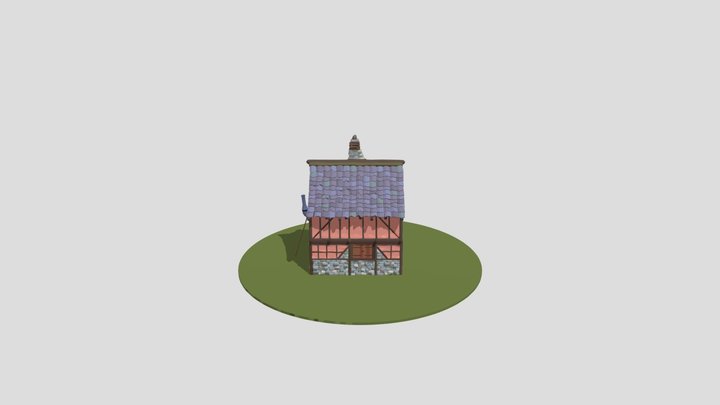 Small Medival House 3D Model
