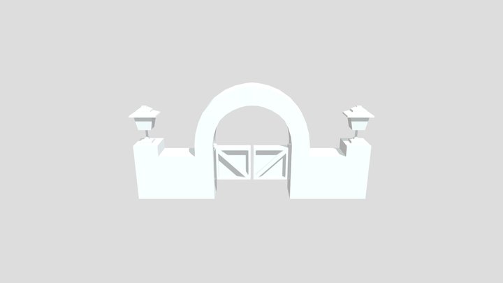 Gate Finished 3D Model