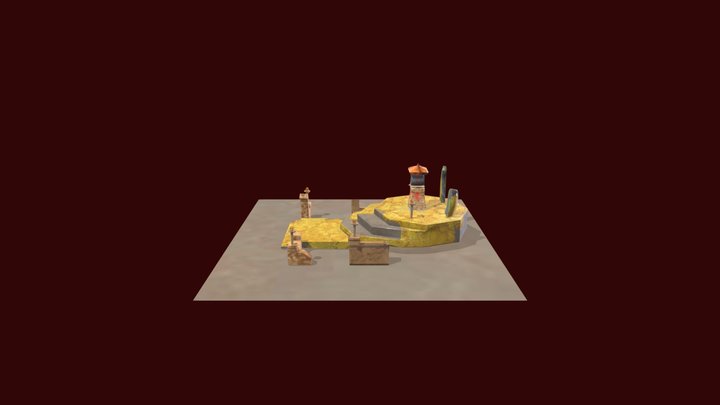 GameArt_HEAJ_Exam_Juin_Enviro_props 3D Model