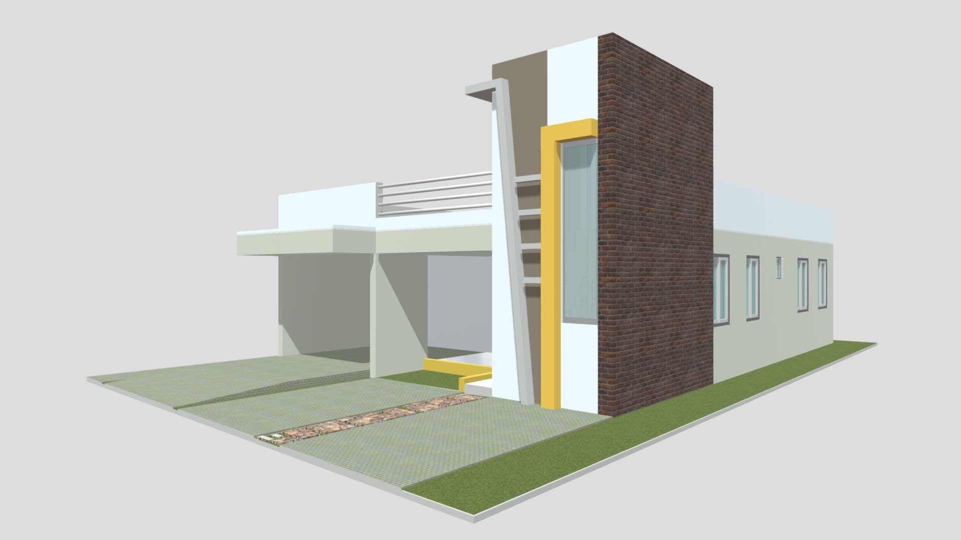 Casa Geto Construir Low Poly Modelo 3D $69 - .fbx .max .obj - Free3D