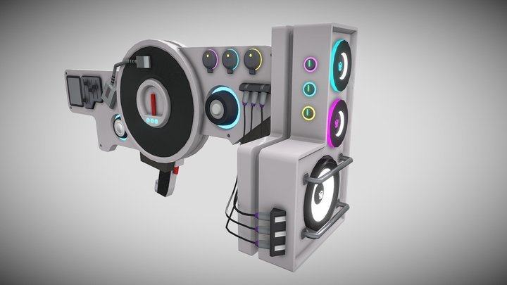 Dubstep Gun V. 2 3D Model