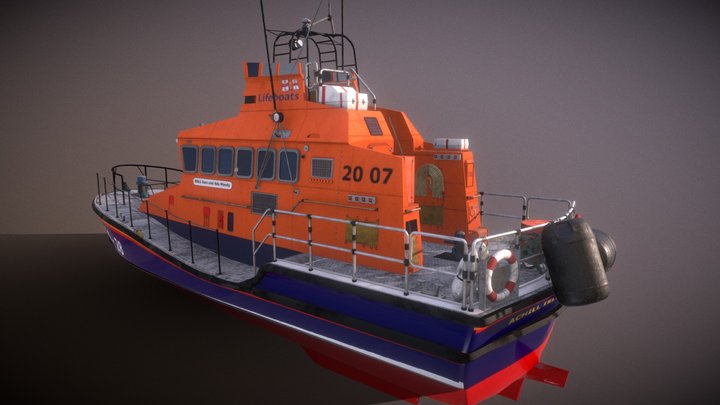 LIFEBOAT RESCUE SEA FREE 3D Model