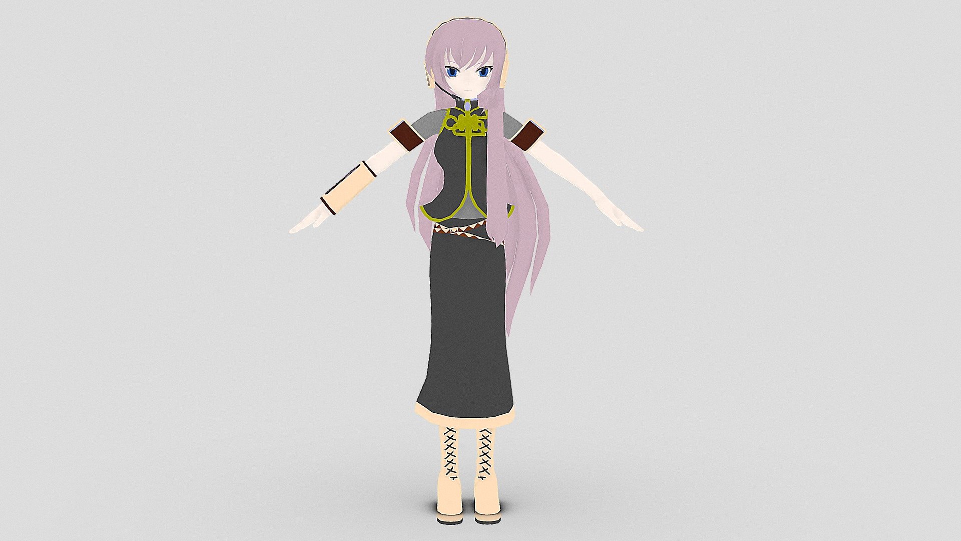 Megurine Luka (Mikumikudance) - Download Free 3D model by 雨宮レン ...