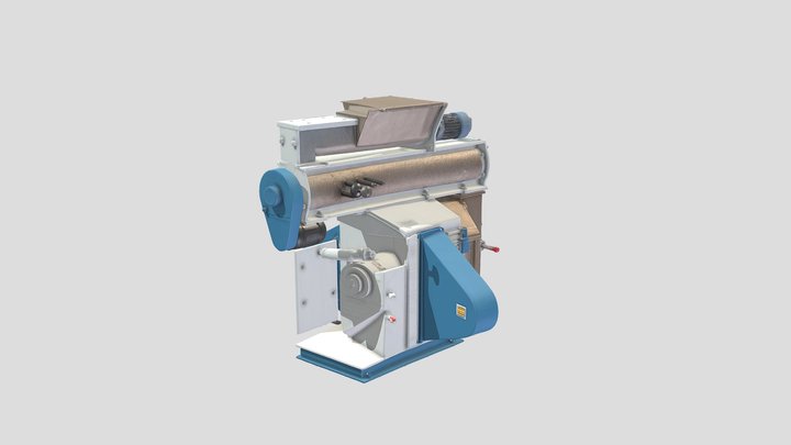 Ring Die Pellet Machine 3D Model