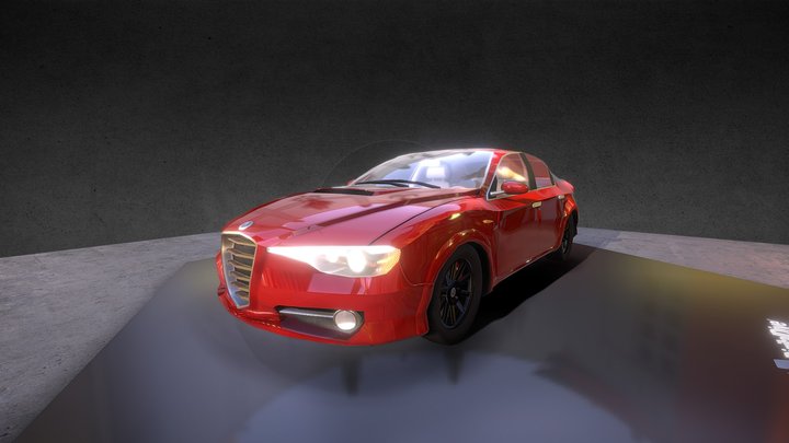 Drivable Cars: Sedan - Rigged & Game Ready 3D Model