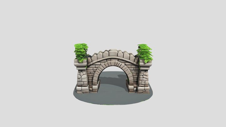 stone bridge hy3d 3D Model