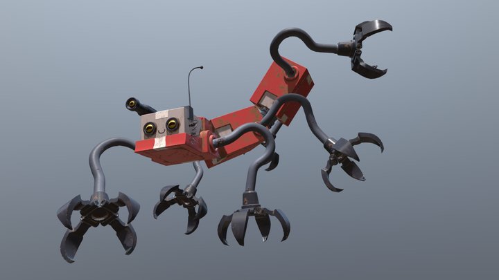 Postman Centipede 3D Model