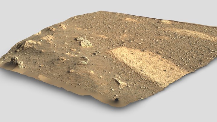 Mars Sol3 15554 MastCamZ Stereo 3D Model