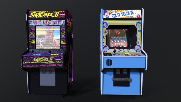 Arcade Machines 3D Model