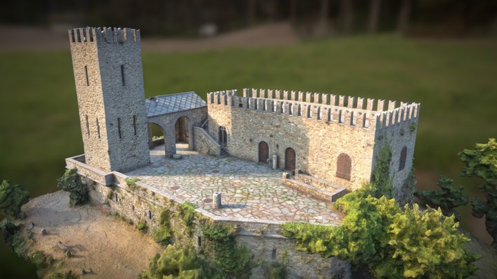 Zumaglia's castle (BI) Italy 3D Model