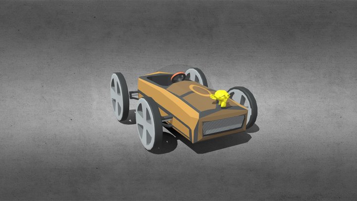 Brown kart 3D Model