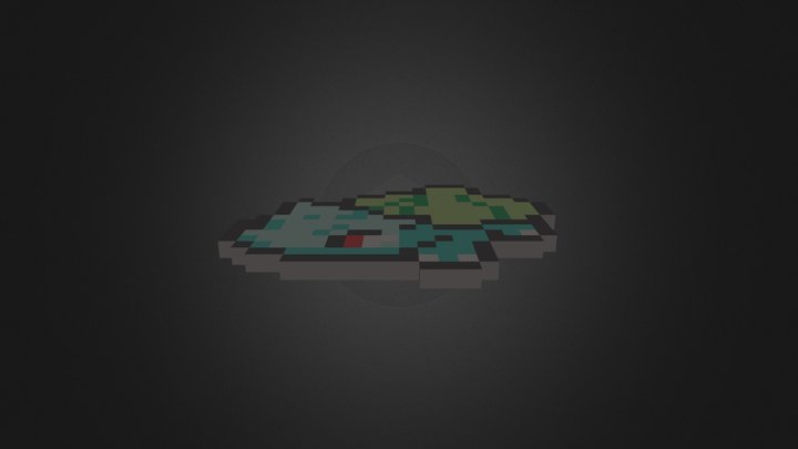 CUBE Pokemon Bulbasaur 3D Model