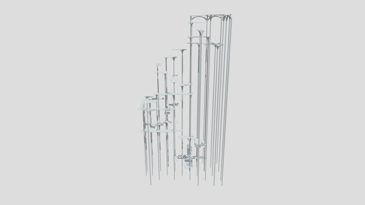Columns Platformsv3 3D Model
