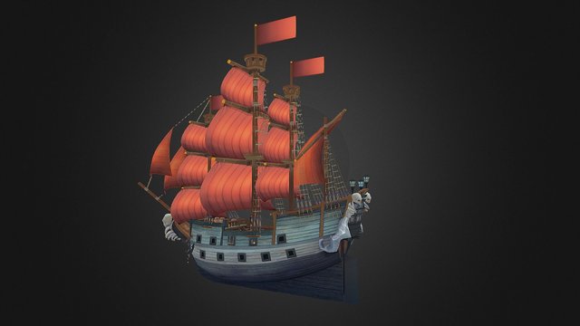 Galleon 3D Model