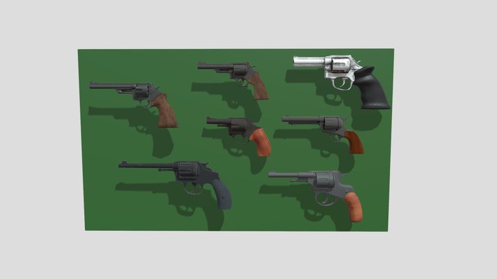 Revolver 3D Model