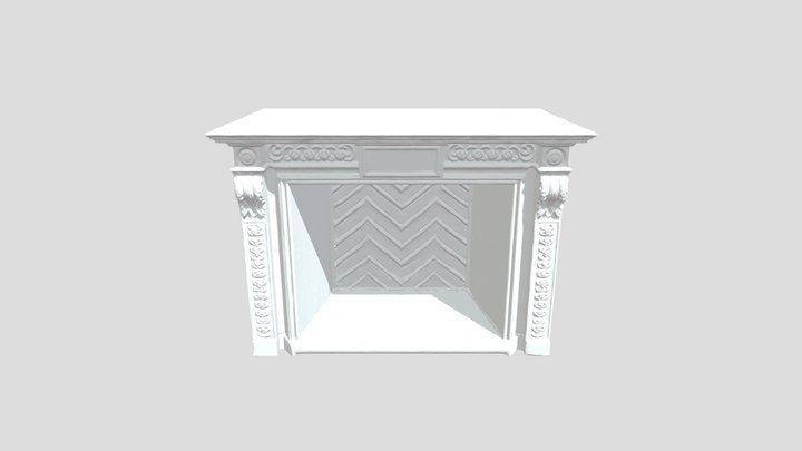 Fireplace Elegance 3D Model
