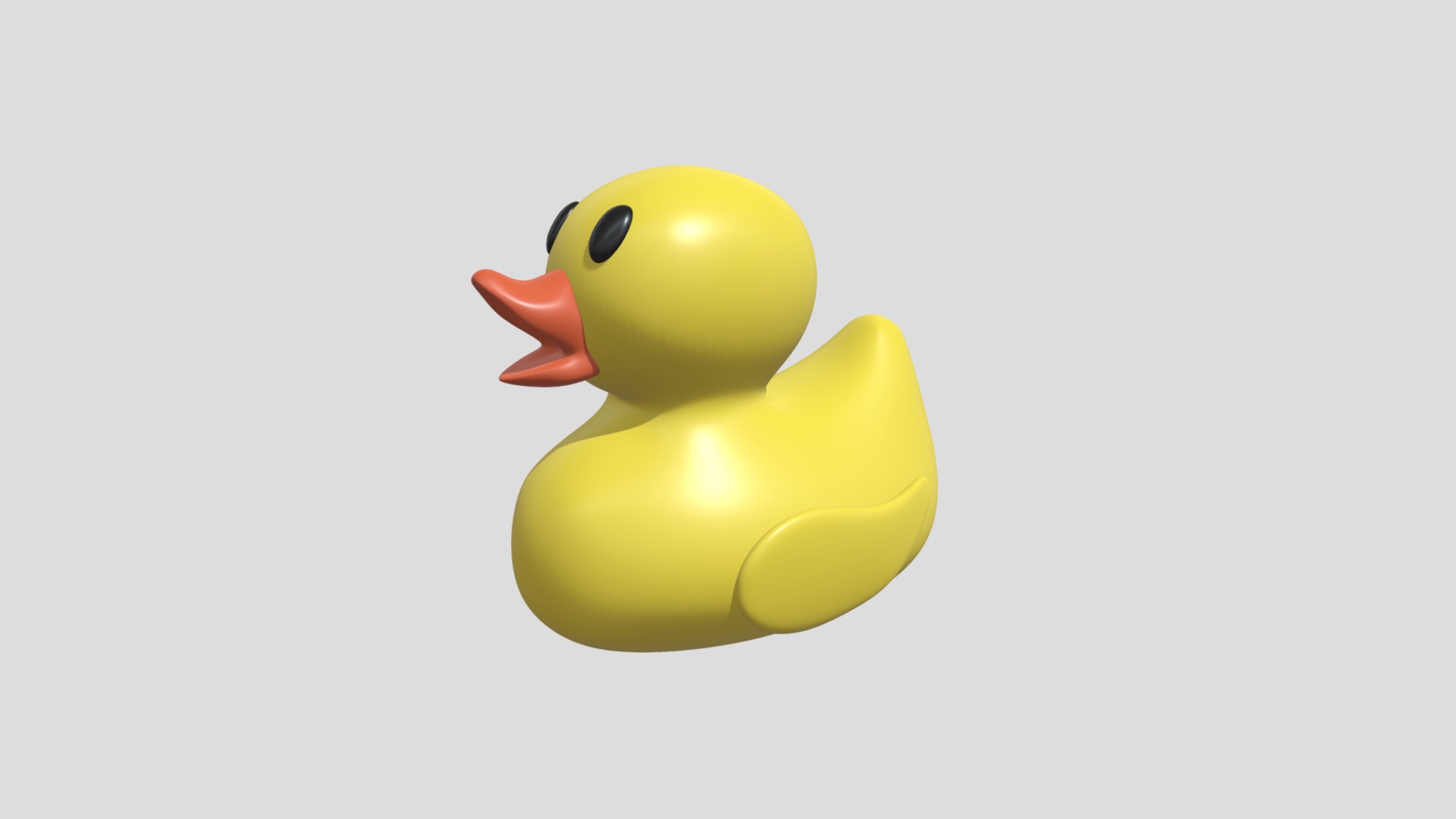 3D model Rubber Duck - This is a 3D model of the Rubber Duck. The 3D model is about logo.