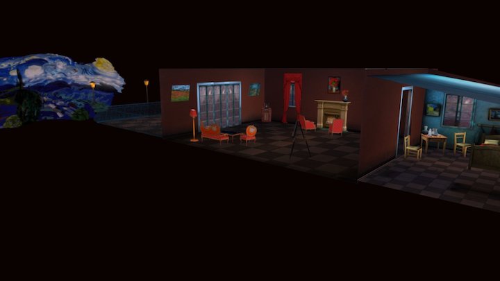 Painter Night 3D Model