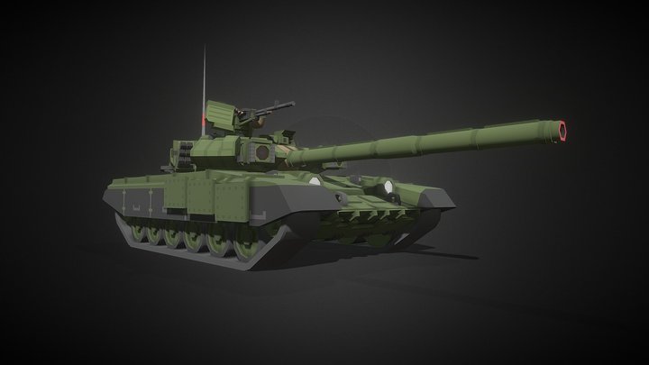 T-90A 3D Model