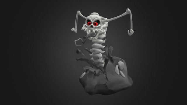 Skeleworm 3D Model