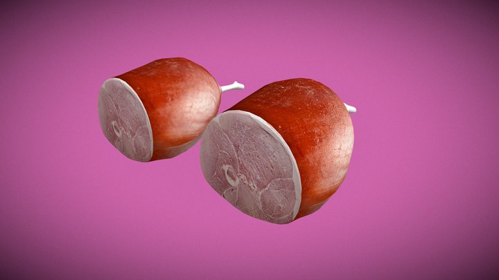 Leg Of Ham 3D Model