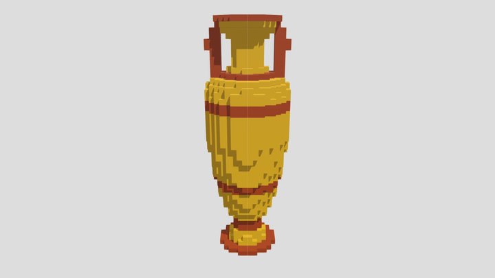 Voxel Amphora 3D Model