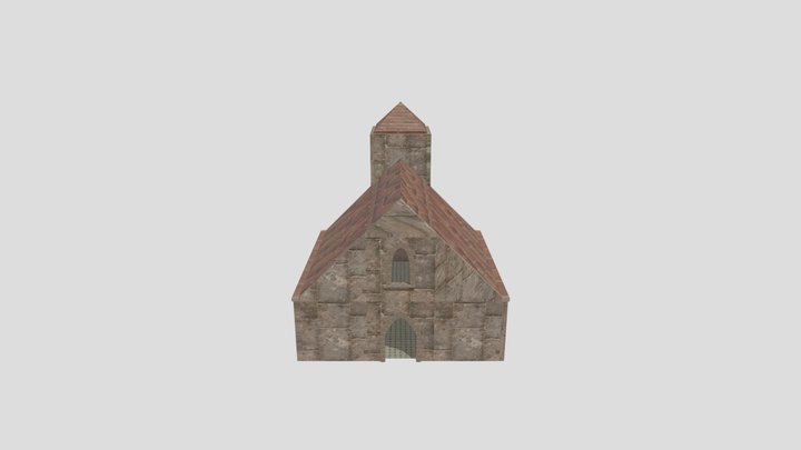 Cathedral using modular assets 3D Model