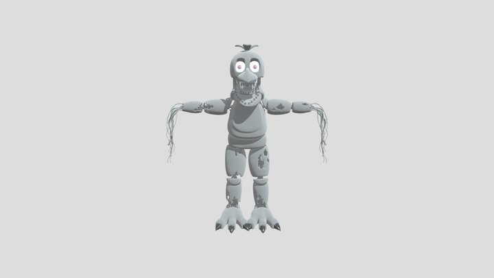 Withered_ Chica IK 3D Model