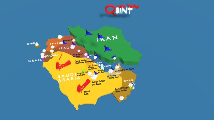 Iranian Retaliatory Strikes 3D Model