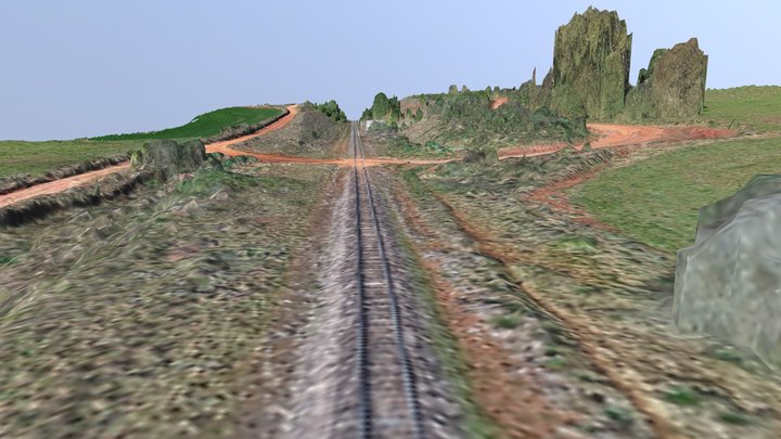 Estação Ferroviária área 3D Model