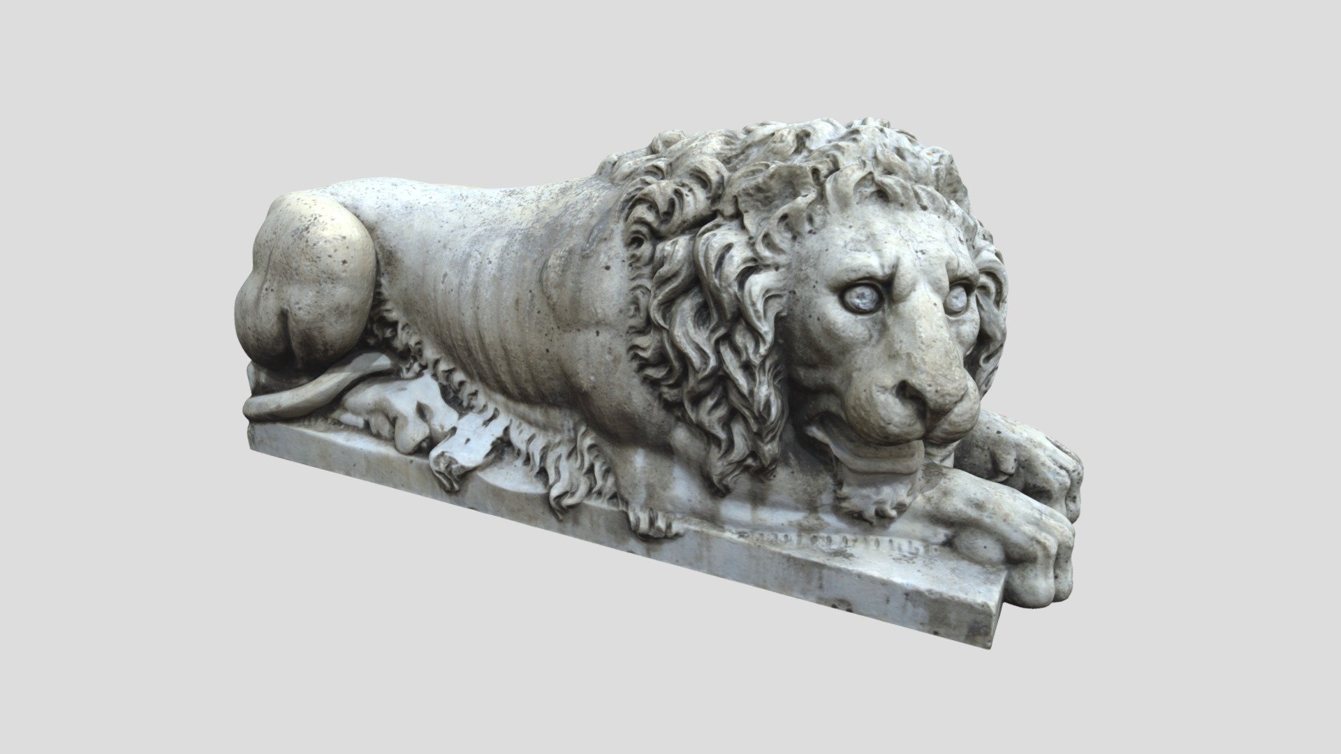 Lion Sculpture - Stone - Download Free 3D model by Aron Mimietz ...