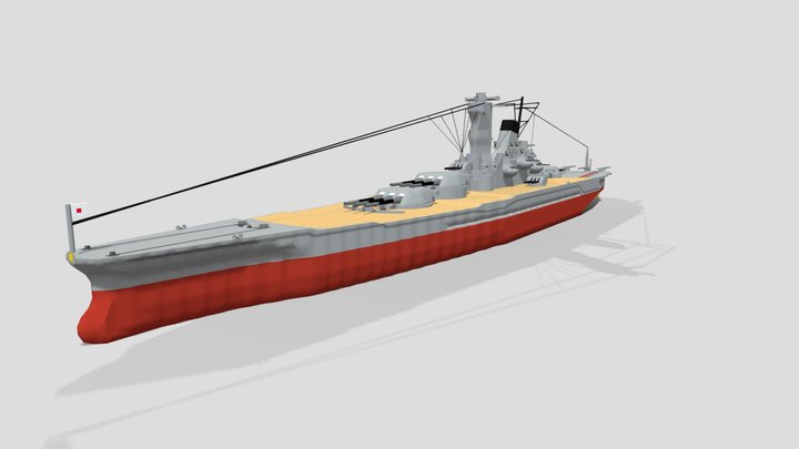IJN Yamato 1942 (Stormworks 3D Model) 3D Model