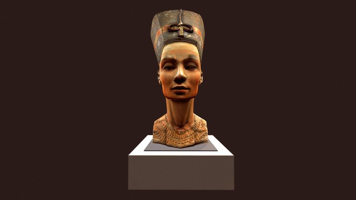 Modelagem Busto Nerfertiti 3D Model